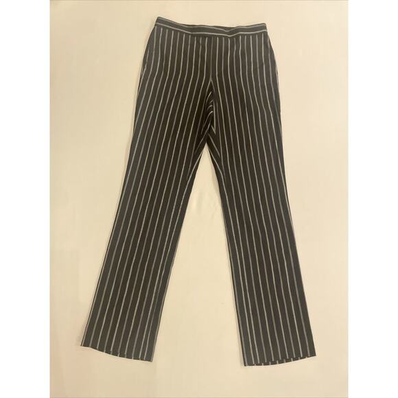 Ralph Lauren Collection Purple Label Pinstripe Wool Pants 12 Straight Leg Runway - Picture 10 of 16